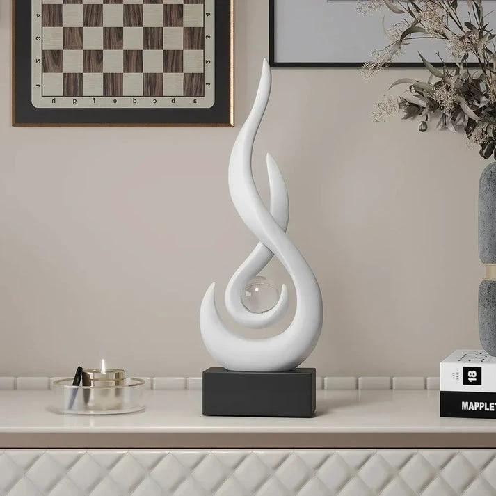 FlowSphere decorative sculpture - elegant room design Bowlift by Bowlift