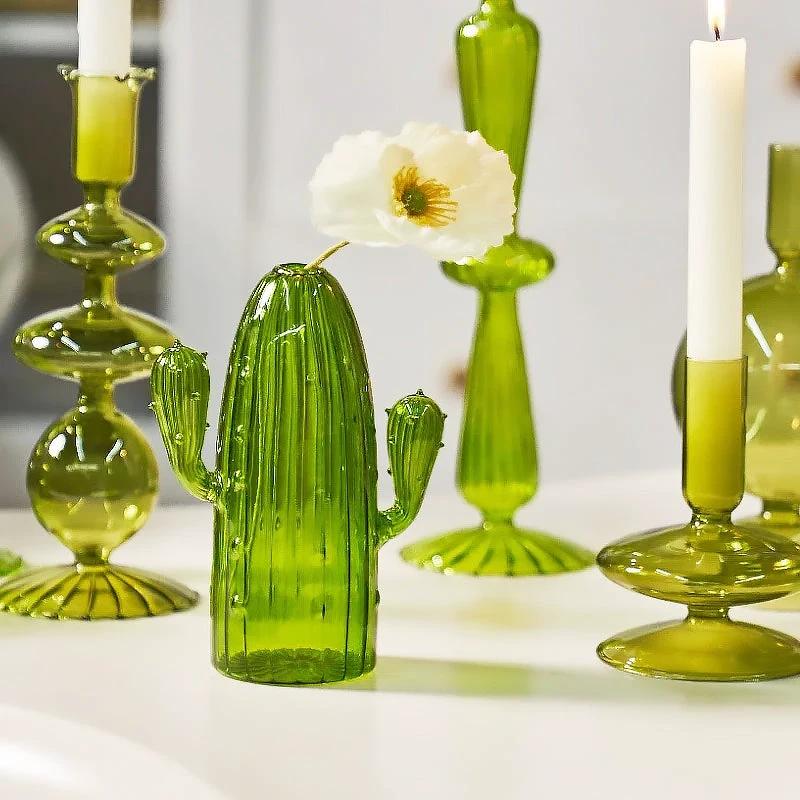 Cactus Glass Vase by Bowlift