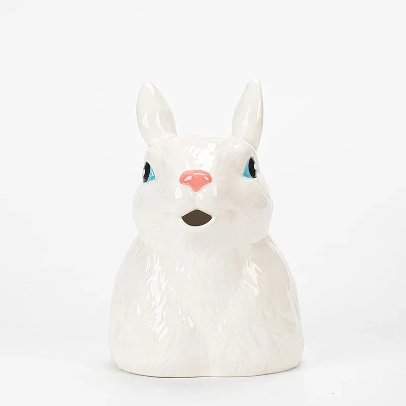 Cute Bunny Ceramic Vase by Bowlift