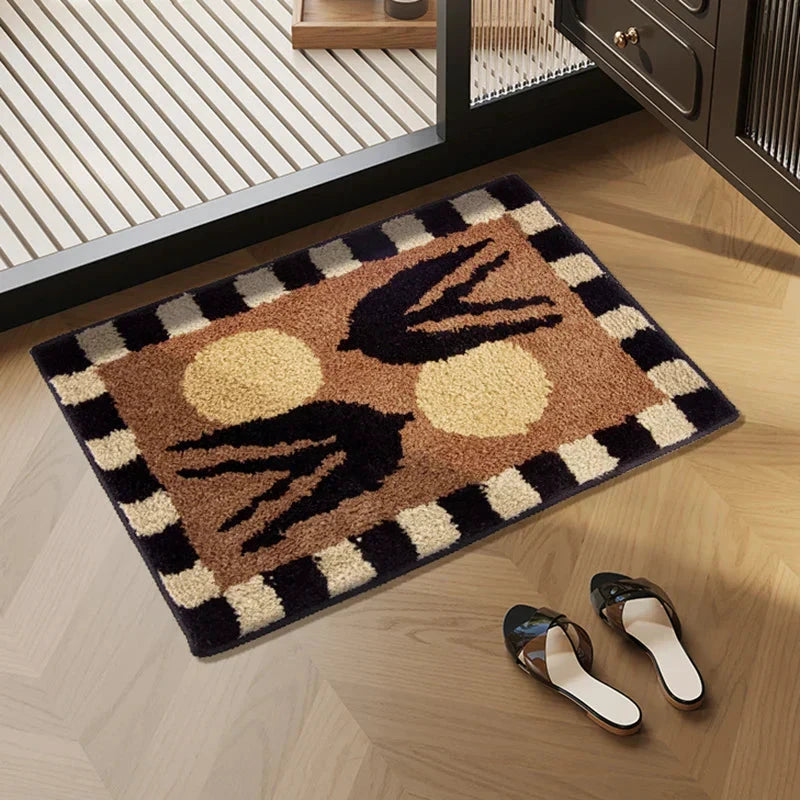 Swallowtail Fluffy Bath Mat by Bowlift