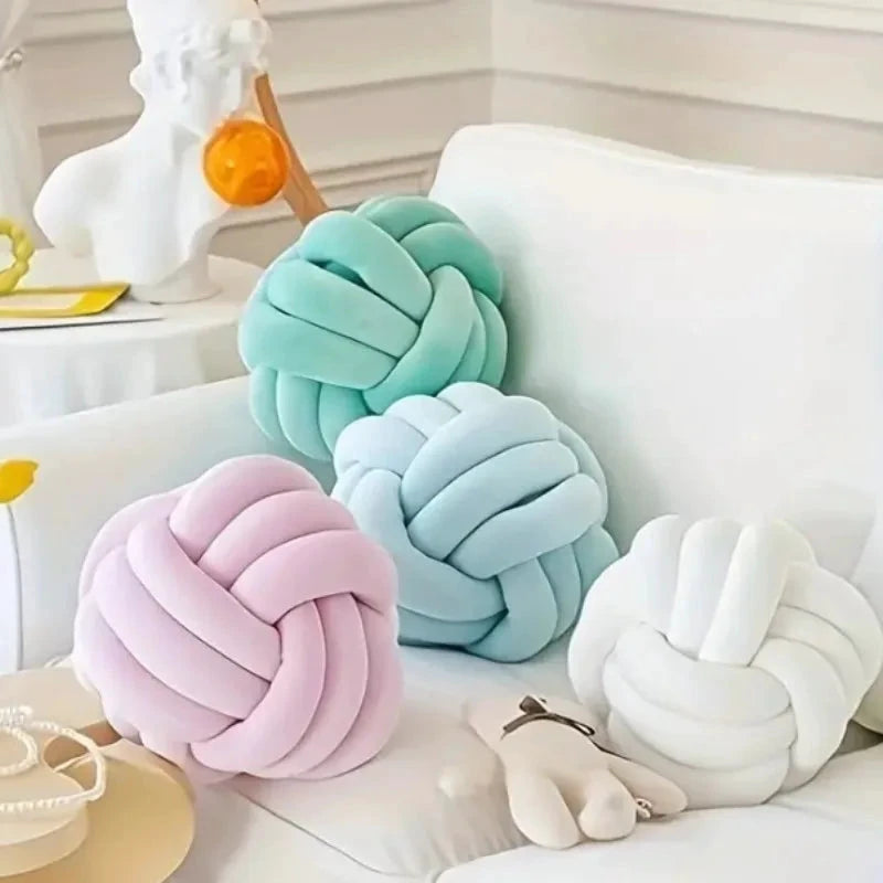 Plush Knot Cushion (Velvet) by Bowlift
