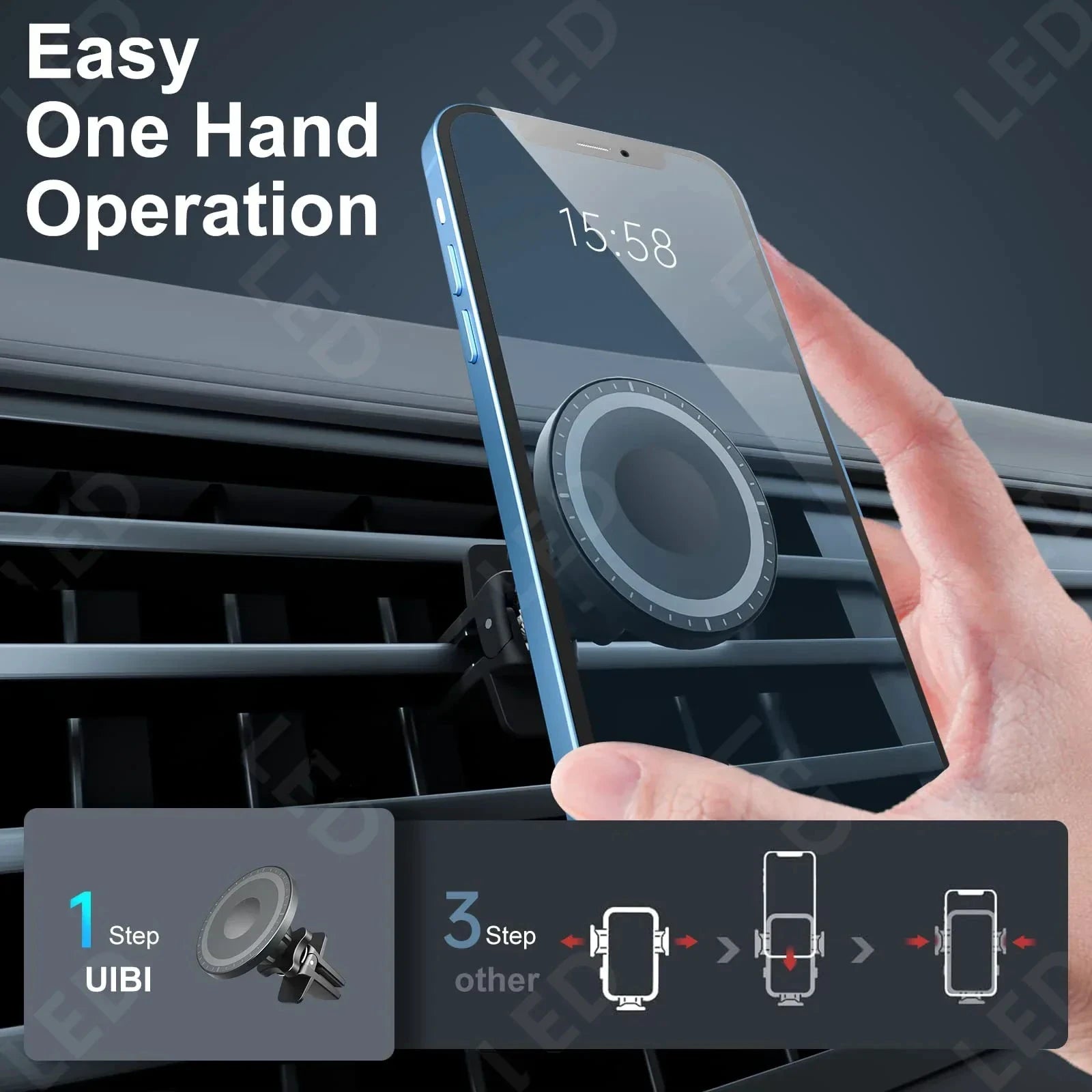 Magsafe Car Air Vent Mount Phone Holder by BowLift