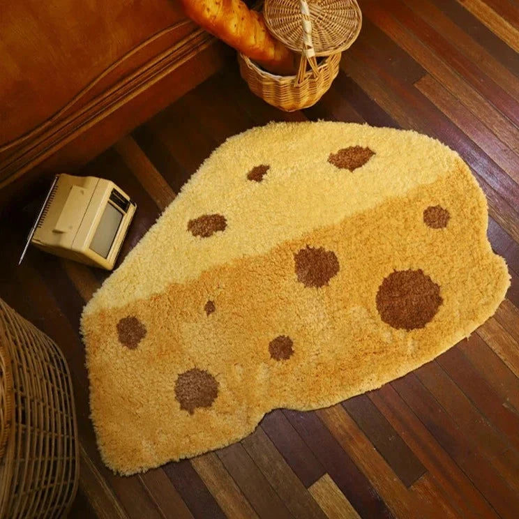 Cartoon Cheese Rug by Bowlift