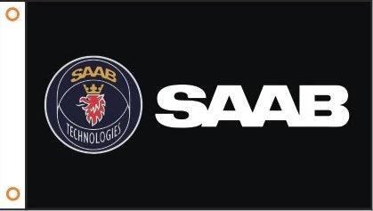 Saab Car Racing Flag 3X5 Ft Polyester Banner USA 90x150cm by flagsjustdoit