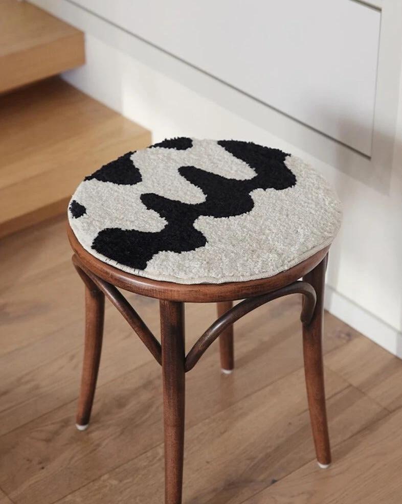 Wavy Grid Seat Cushion by Bowlift