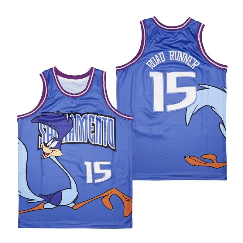 Sacramento Kings #15 Road Runner Movie Basketball Jersey by My store basketball