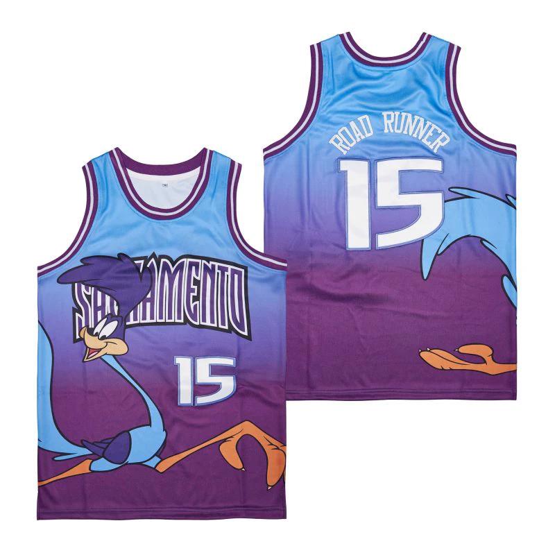Sacramento Kings #15 Road Runner Movie Basketball Jerseys by My store basketball