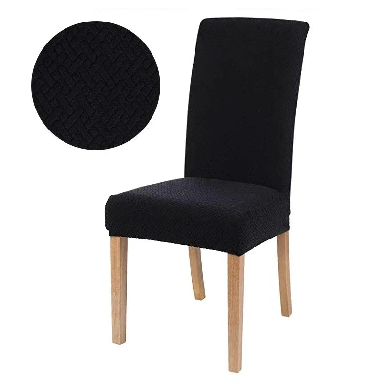 Chair Cover Velvona | Elastic & Thick Padded | Jacquard Stretch Cover | Washable & Wrinkle-Free by BowLift