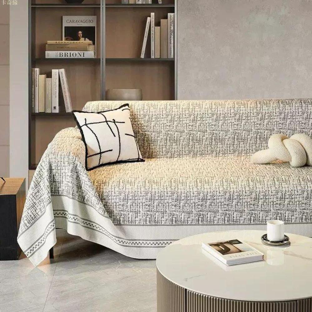 Sahara Sketch Chenille Sofa Cover by Casa & Beyond