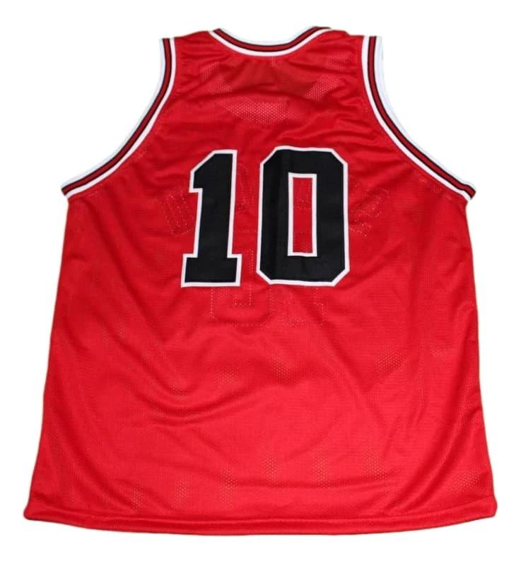 Sakuragi Hanamichi Jersey #10 Shohoku Slam Dunk Basketball Red by My store basketball