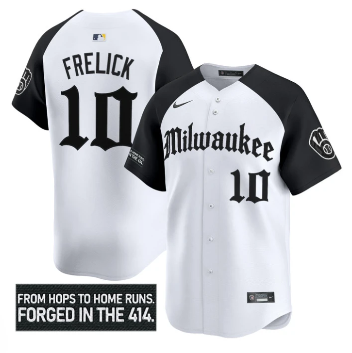 Sal Frelick Jersey #10 Milwaukee Brewers Gothic 414 Shadows Edition Alternate by My Store