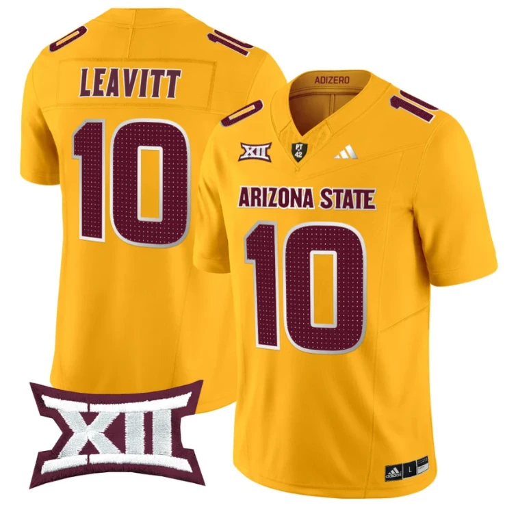 Sam Leavitt Jersey #10 Arizona State Sun Devils 2024 Vapor Limited Gold by My Store