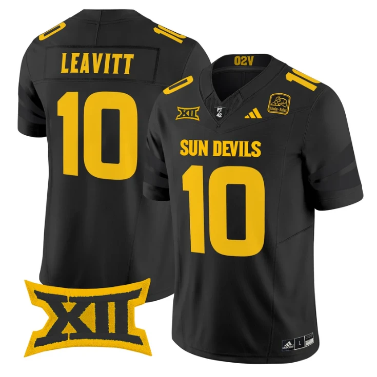 Sam Leavitt Jersey #10 Arizona State Sun Devils 2025 Vapor Stitched by My Store NCAA Football Jerseys