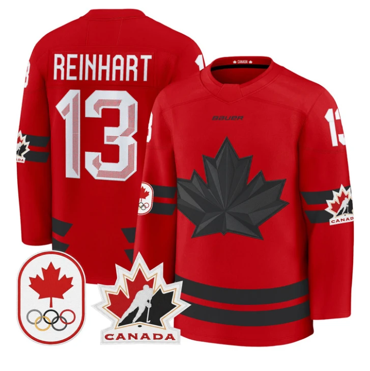 Sam Reinhart Jersey #13 Canada Olympic 2026 Premium Hockey All Stitched by Hockey David