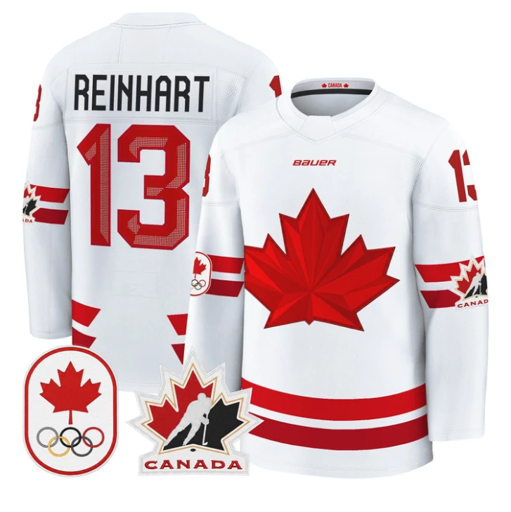 Sam Reinhart Jersey #13 Canada Olympic 2026 Premium Hockey All Stitched by Hockey David