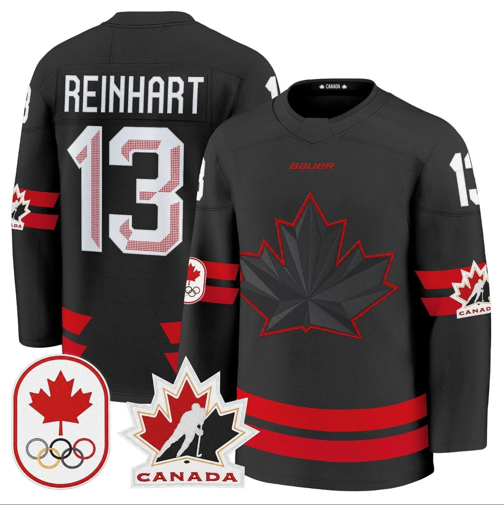 Sam Reinhart Jersey #13 Canada Olympic Premium Hockey Stitched by Hockey David