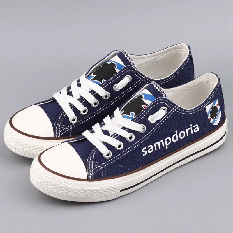 Sampdoria Low Top Canvas Sport Sneakers Shoes For Men Women Fans by Crocs