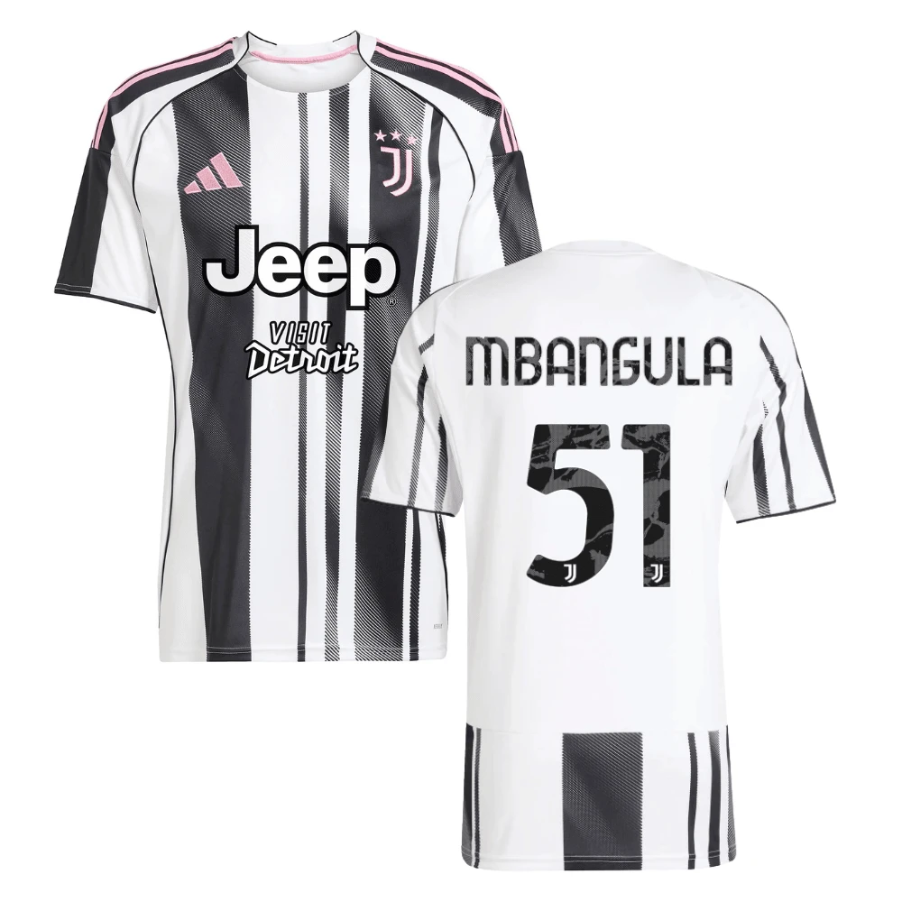 Samuel Mbangula 51 Juventus 2025-26 Home Men Jersey – White by Soccer Jersey