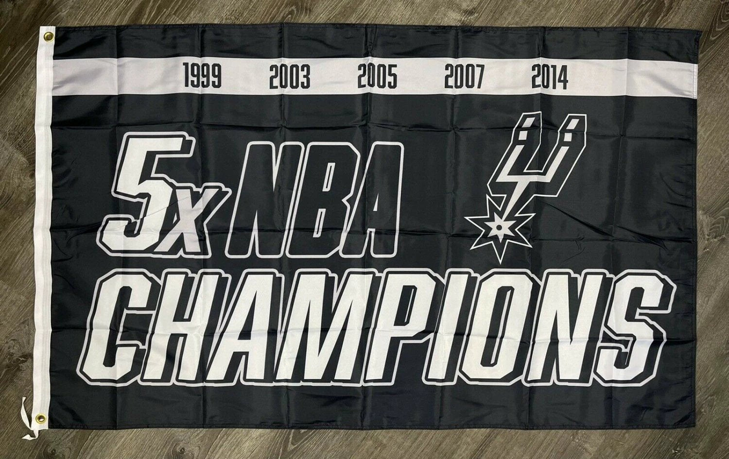 San Antonio Spurs Championship Flag 3x5 ft Vertical Sports Banner Man-Cave by flagsjustdoit