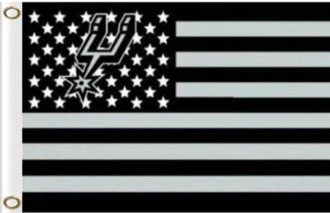 San Antonio Spurs Flag 3X5Ft Polyester Banner USA Digital Print by flagsjustdoit