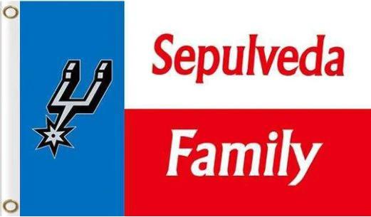 San Antonio Spurs Team US Flag 3X5Ft Polyester Banner USA Digital Print by flagsjustdoit