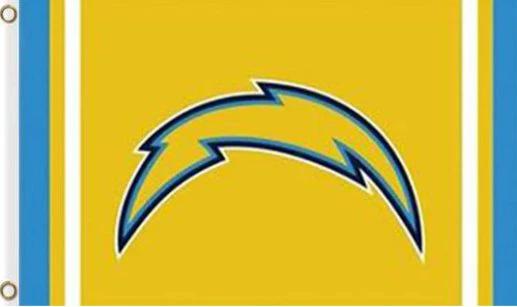 San Diego Chargers Stripe Flag 3X5 Ft Polyester Banner USA 90x150cm by flagsjustdoit