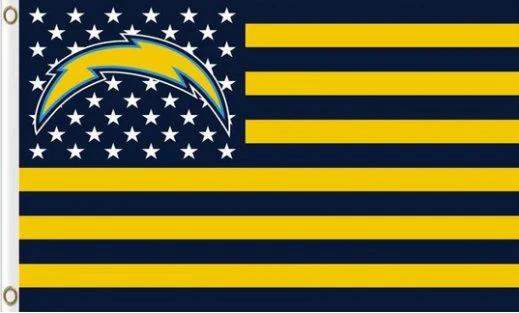 San Diego Chargers Team Flag 3X5 Ft Polyester Banner USA 90x150cm by flagsjustdoit