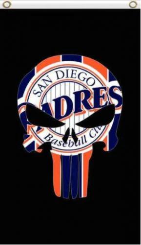 San Diego Padres America Vertical Flag 3X5Ft Banner USA Polyester with Brass Grommets by flagsjustdoit