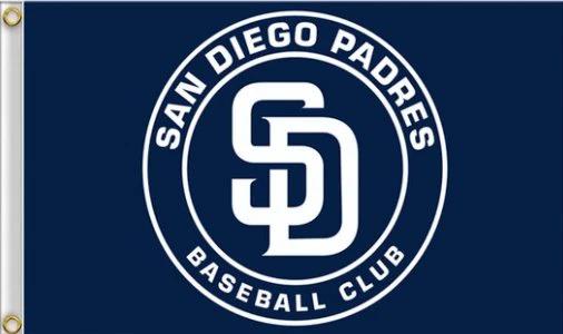San Diego Padres Baseball Flag 3X5Ft Banner USA Polyester with Brass Grommets by flagsjustdoit
