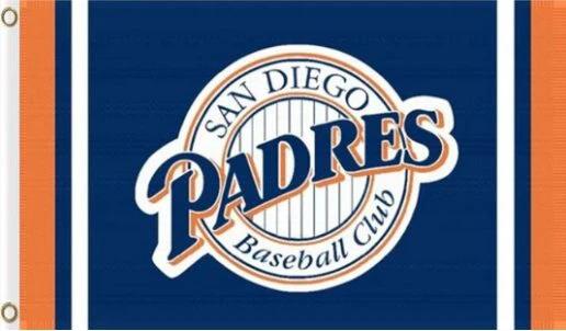 San Diego Padres Baseball US Sport Flag 3X5Ft Banner USA Polyester with Brass Grommets by flagsjustdoit