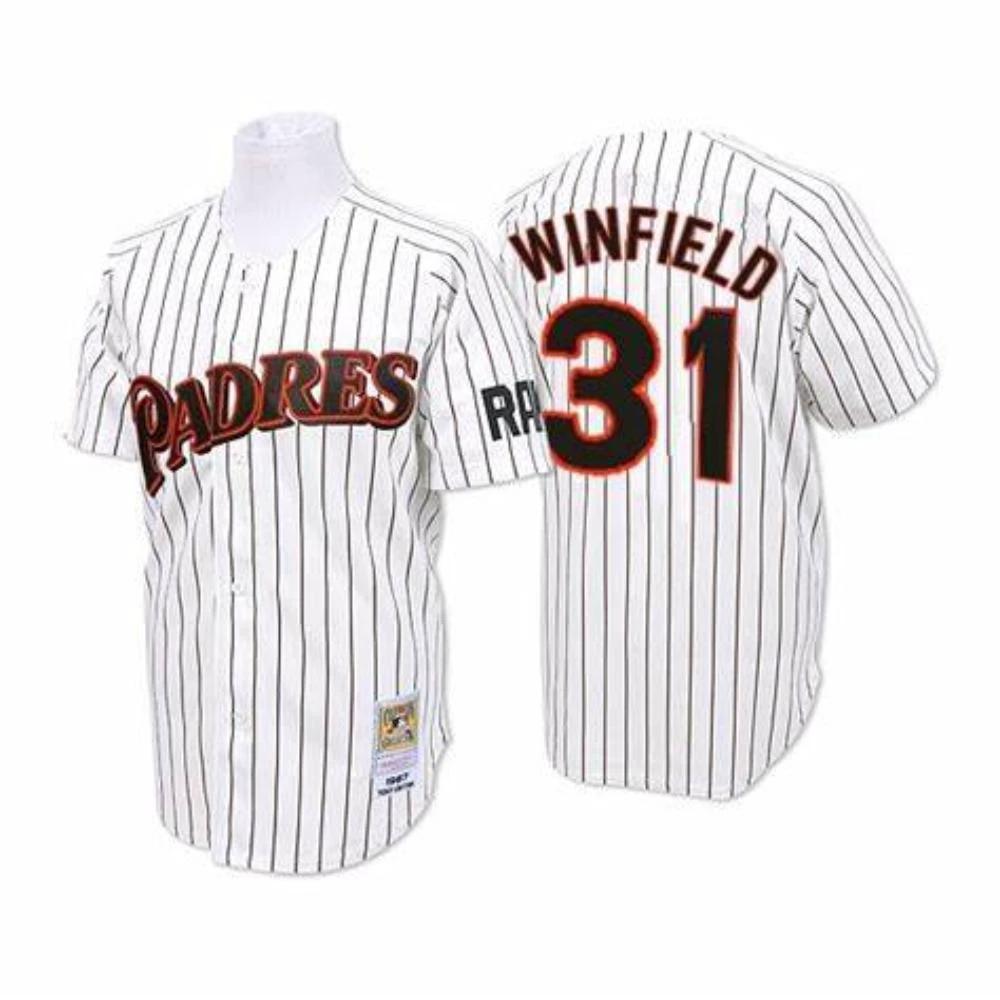 San Diego Padres Dave Winfield White Throwback Jersey by My Store