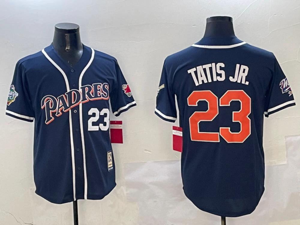 San Diego Padres Fernando Tatis Jr Navy Throwback Jersey by My Store