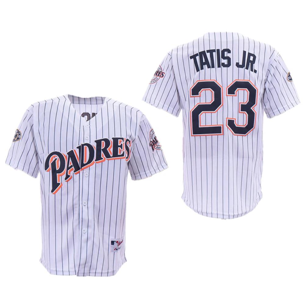 San Diego Padres Fernando Tatis Jr White Throwback Jersey by My Store