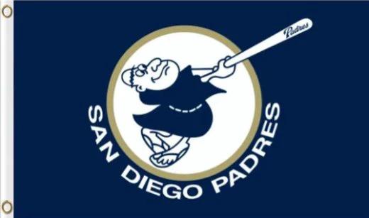 San Diego Padres Flying Flag 3X5Ft Banner USA Polyester with Brass Grommets by flagsjustdoit