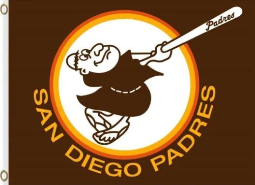 San Diego Padres Flying Nation Flag 3X5Ft Banner USA Polyester with Brass Grommets by flagsjustdoit