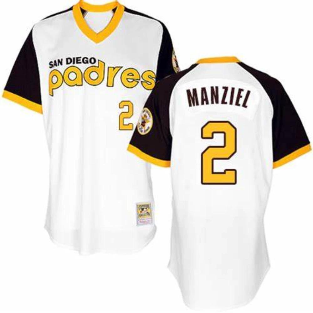 San Diego Padres Johnny Manziel White 1978 Throwback Pullover Jersey by My Store