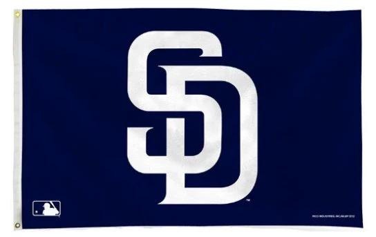 San Diego Padres Logo Flag 3X5Ft Banner USA Polyester with Brass Grommets by flagsjustdoit