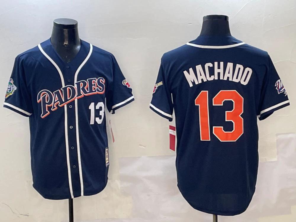 San Diego Padres Manny Machado Navy Throwback Jersey by My Store