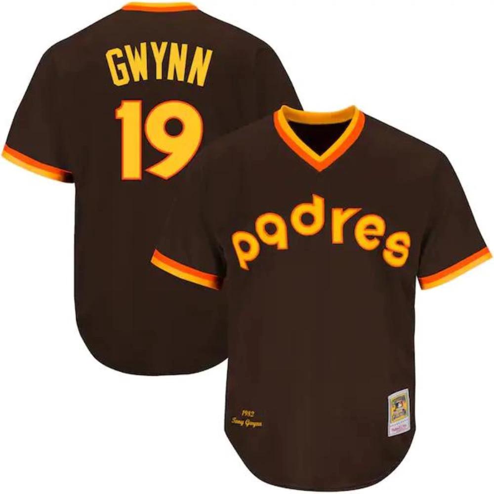 San Diego Padres Tony Gwynn Brown 1982 Throwback Pullover Jersey by My Store