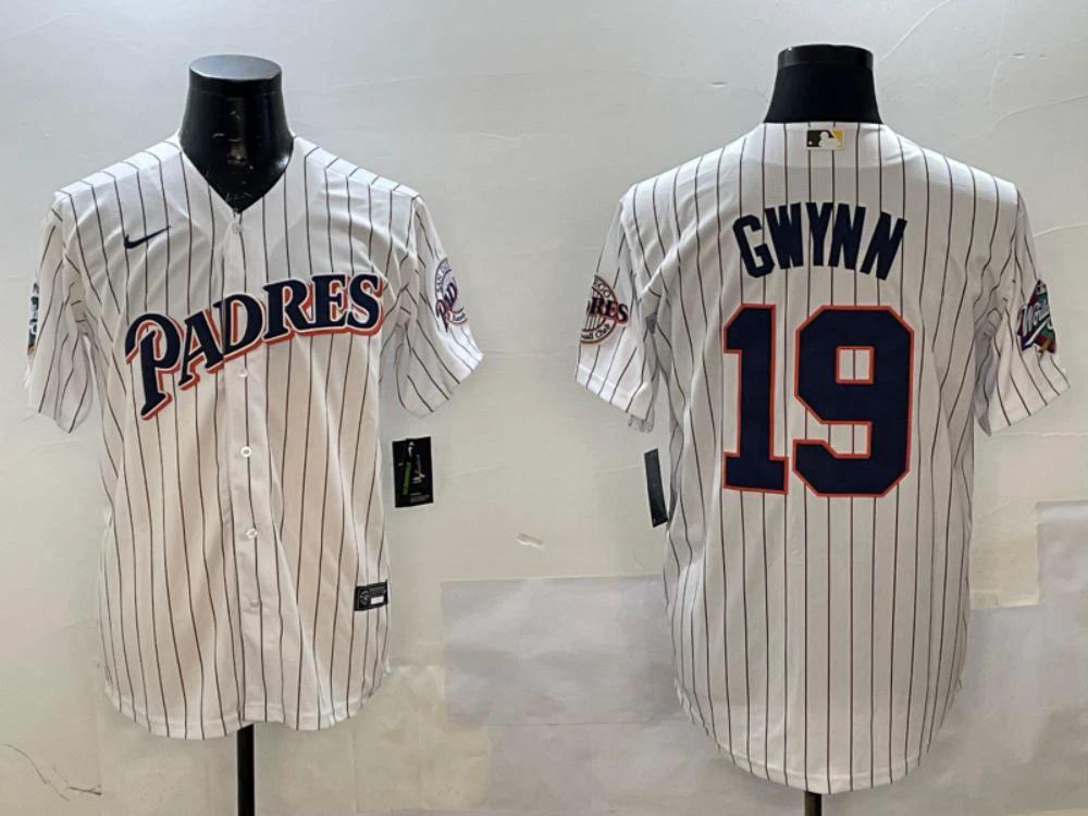 San Diego Padres Tony Gwynn White 1987 RAK Throwback Jersey by My Store