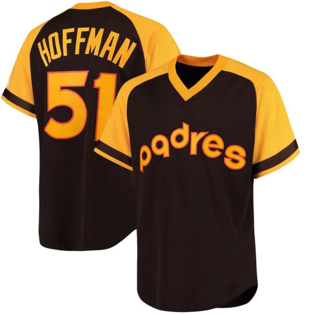 San Diego Padres Trevor Hoffman Brown Throwback Pullover Jersey by My Store
