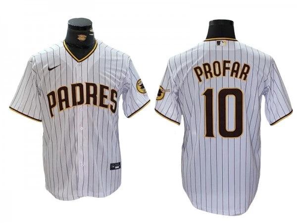 San Diego Padres #10 Jurickson Profar White Cool Base Jersey by My Store
