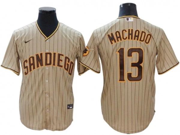 San Diego Padres #13 Manny Machado White Home Cool Base Jersey by My Store