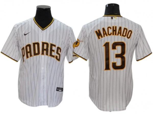 San Diego Padres #13 Manny Machado White Home Cool Base Jersey by My Store