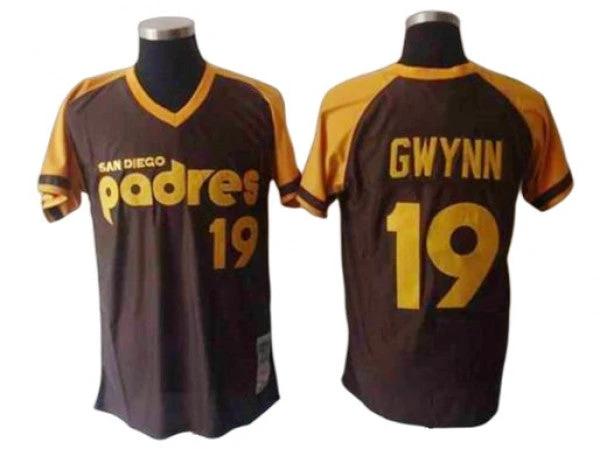 San Diego Padres #19 Tony Gwynn Brown 1978 Throwback Jersey by My Store