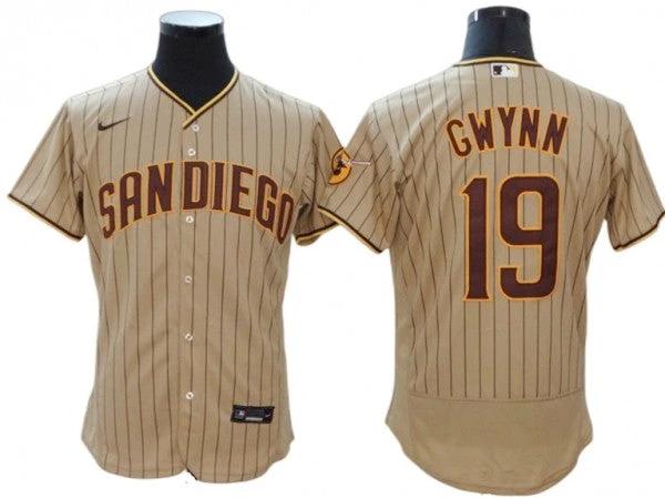 San Diego Padres #19 Tony Gwynn Sand Alternate Flex Base Jersey by My Store