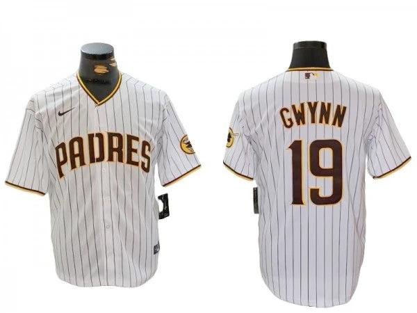 San Diego Padres #19 Tony Gwynn White Limited Jersey by My Store