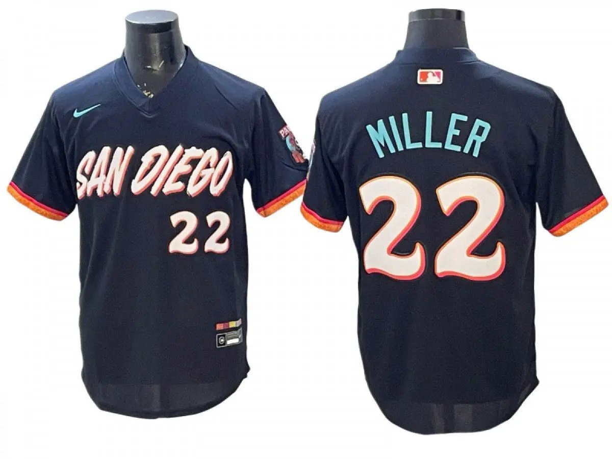San Diego Padres #22 Mason Miller 2026 City Connect Limited Jersey - Obsidian by My Store