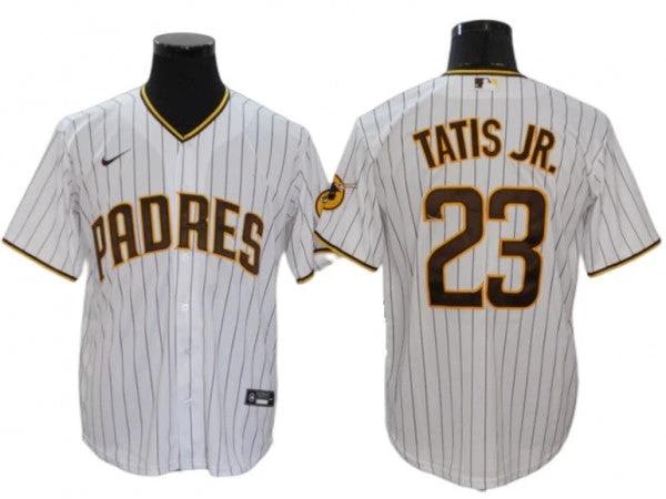San Diego Padres #23 Fernando Tatis Jr. White Home Cool Base Jersey by My Store