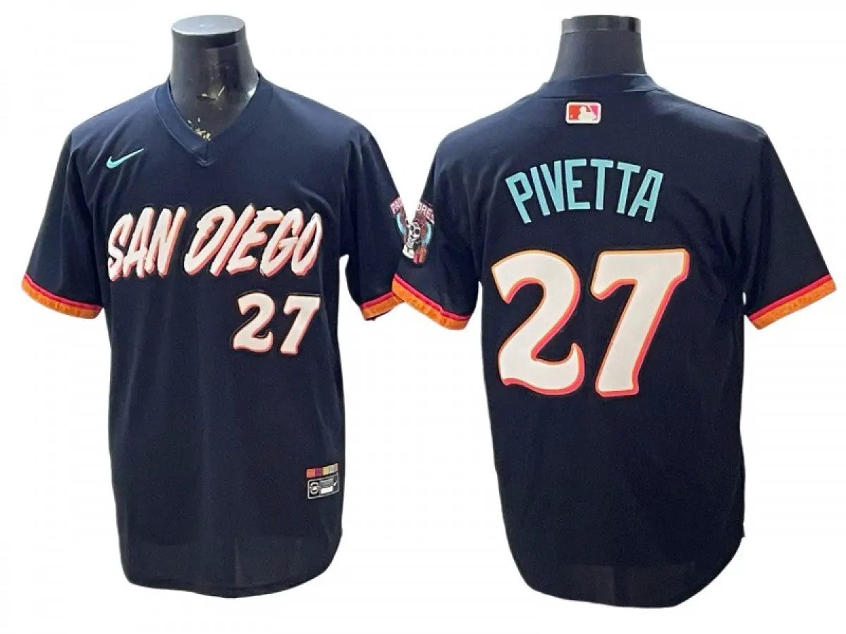 San Diego Padres #27 Nick Pivetta 2026 City Connect Limited Jersey - Obsidian by My Store